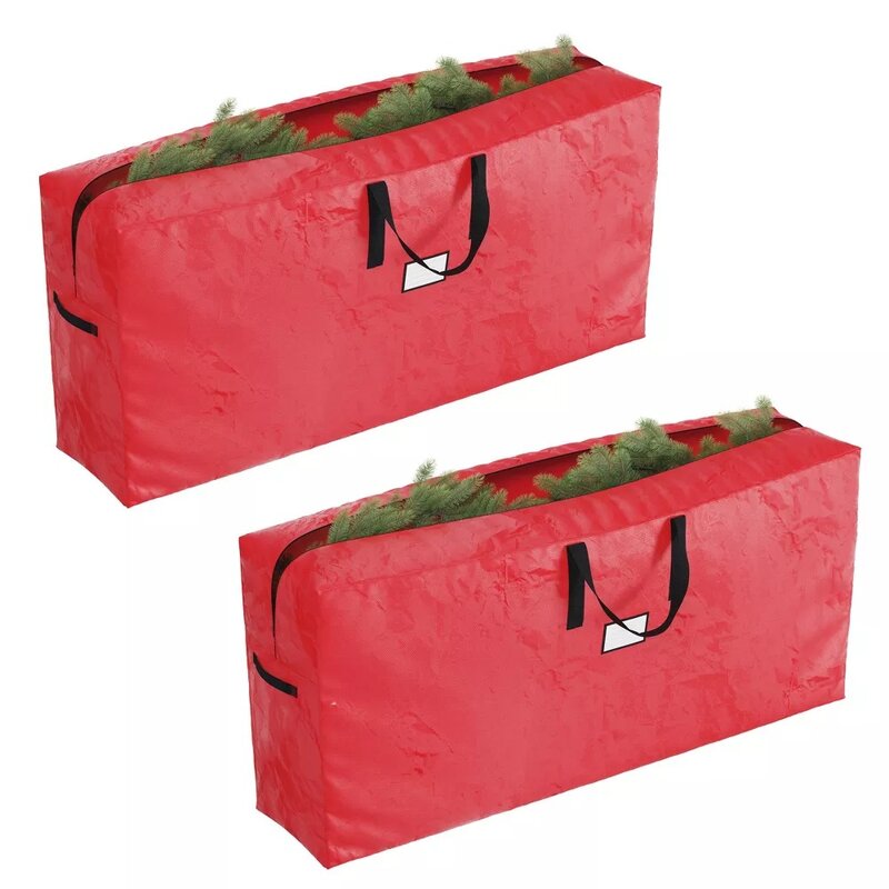 Set di 2 sacchetti portaoggetti per alberi di natale per alberi artificiali da 9 piedi
