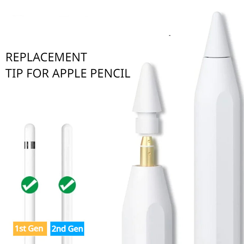 Tampa de Substituição Magnética para Apple Pencil, Adaptador de Carregamento para Acessórios iPad 1ª Geração, Compatível com Apple Pencil Tip