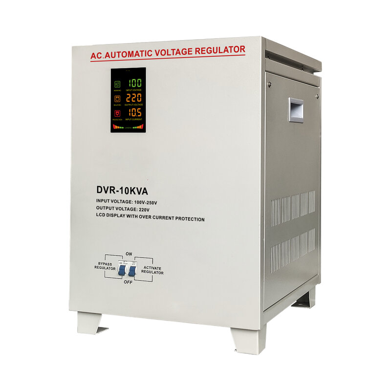 Single Phase 10KVA Input 100-250V Output 220V AC Automatic Voltage Regulator Stabilizer AVR