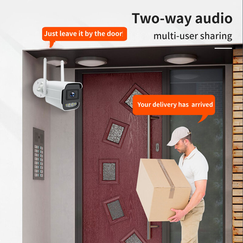 4mp IP-Kamera WiFi Außen überwachung Home Sicherheits schutz CCTV Wifi Camara Farbe Nachtsicht Sicherheits kameras