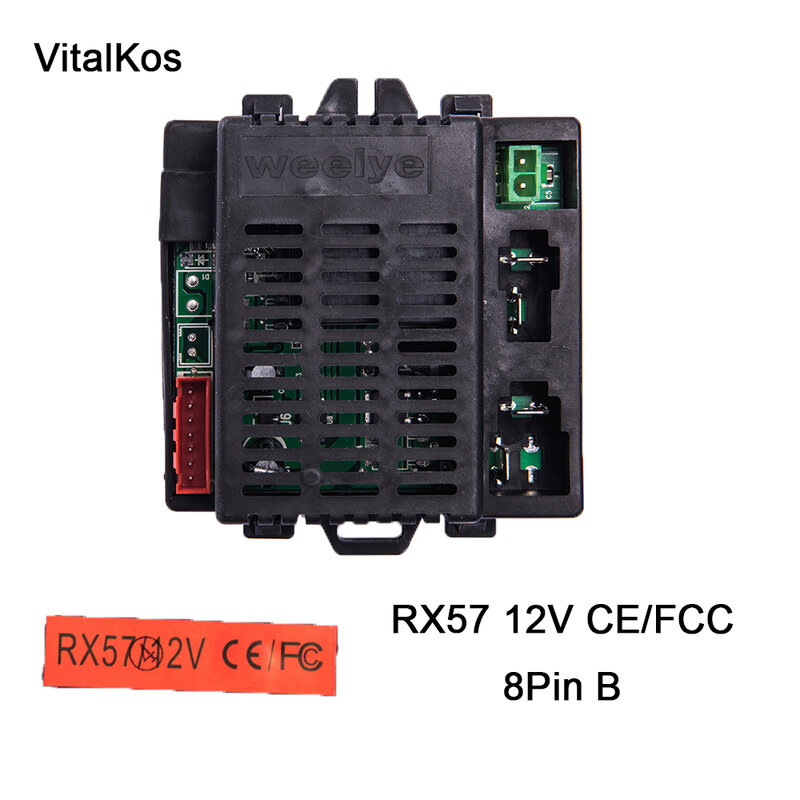 VitalKos-receptor Weelye RX57 de 12V para coche eléctrico para niños, transmisor y receptor con Bluetooth 2,4G, piezas de coche opcionales, CE/FCC