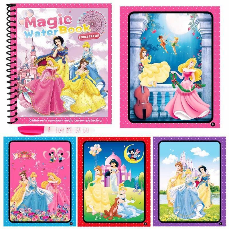 エルザとアンナの女の子の魔法の本,落書きの描画おもちゃ,アニメの置物,誕生日プレゼント