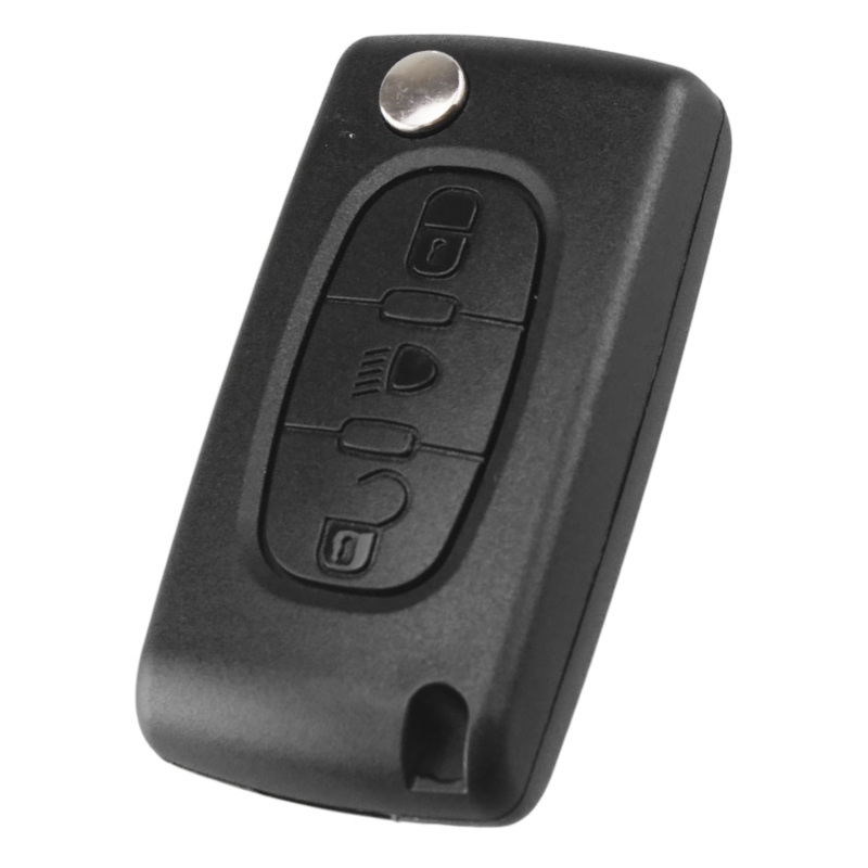 Caso chave remoto para Peugeot, Flip Folding Car Key Shell, 2 3 4 Botões, Peugeot 207 307 308 407 607 807, Citroen C2 C3 C4 C5 C6