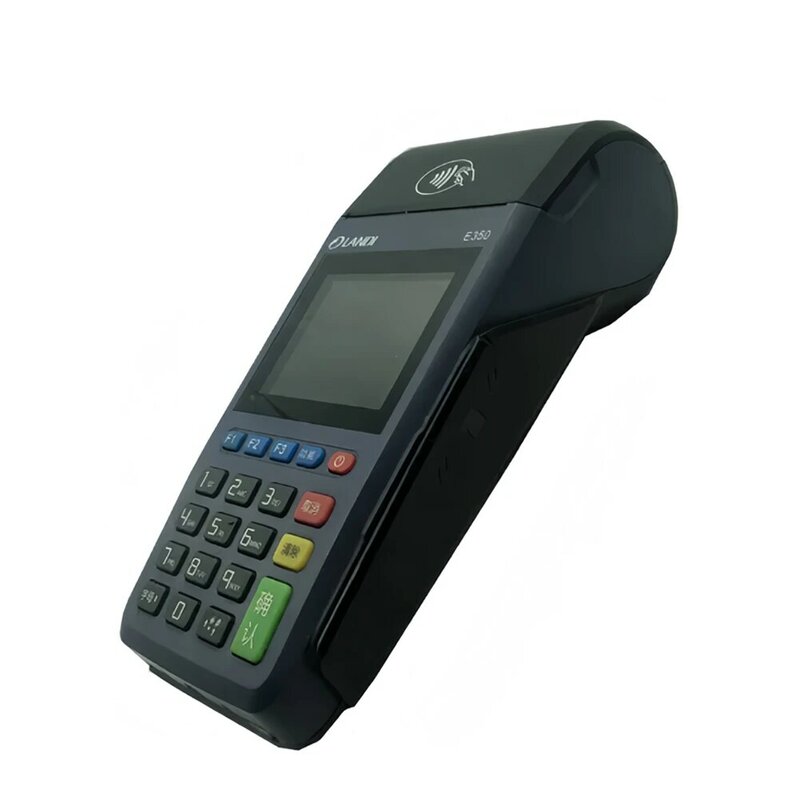 POS machine LANDI E350 GPRS Wireless POS Terminal Handheld  All in One Thermal Receipt Printer Payment Device