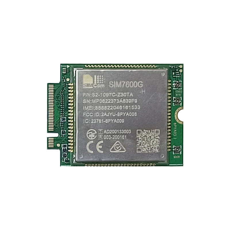 SIM7600G-H modul 4G LTE CAT4 M.2 dengan adaptor NGFF ke USB 3.0 dengan slot kartu SIM/antena GPS M.2 ke adaptor PCIE Mini