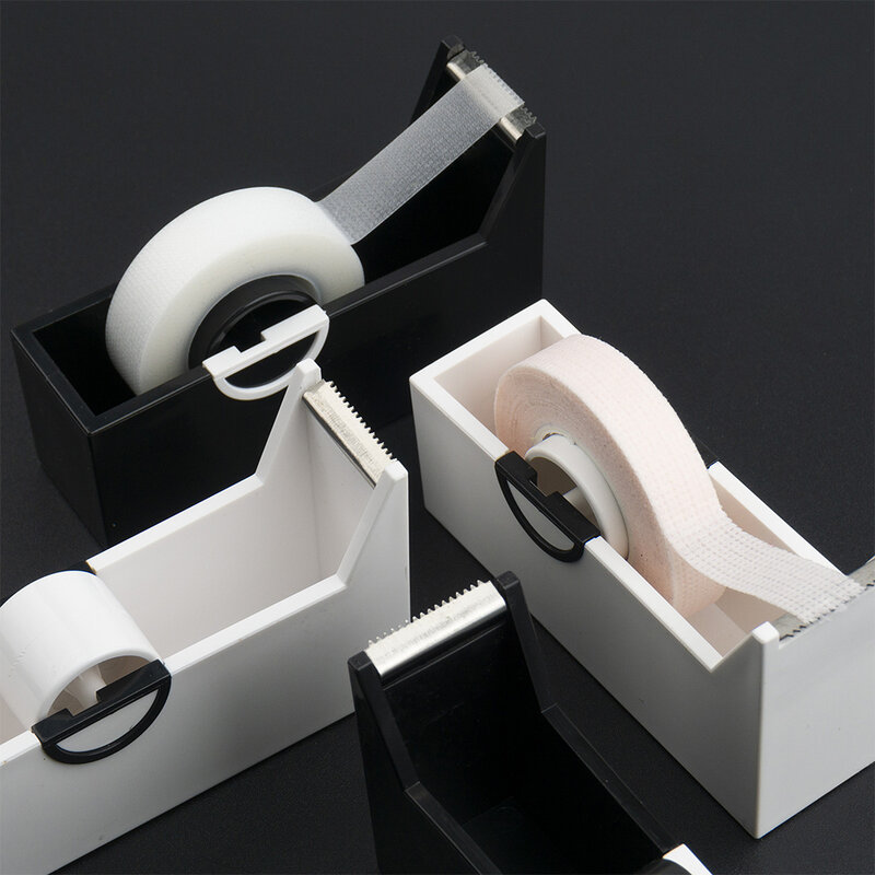 Comelylash cílios extensão cortador de fita dispensador fita adesiva titular plástico rotativo fita corte maquiagem ferramentas