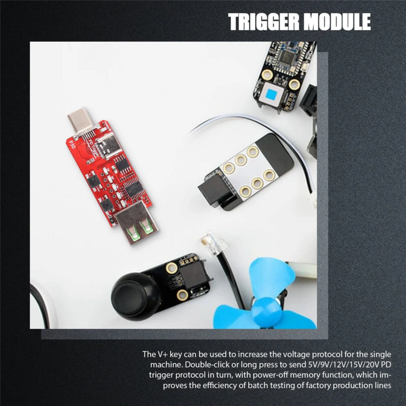 Type-C USB-C Pd2.0 Pd3.0 Snel Opladen Trigger Polling Detector USB-PD Notebook Voeding Wisselbord Module