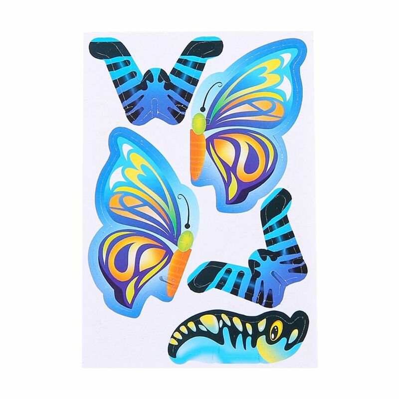 Cognition Insect Paper Jigsaw Puzzles, Modo engraçado dos desenhos animados, Cartão de papel 3D artesanal, Festa, 10pcs