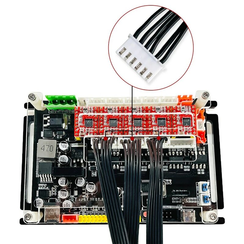 3PCS 스테퍼 모터 드라이브 연결 케이블 6pin 연결하는 4 축 GRBL 제어 보드와 DM542 DM556 스테핑 모터