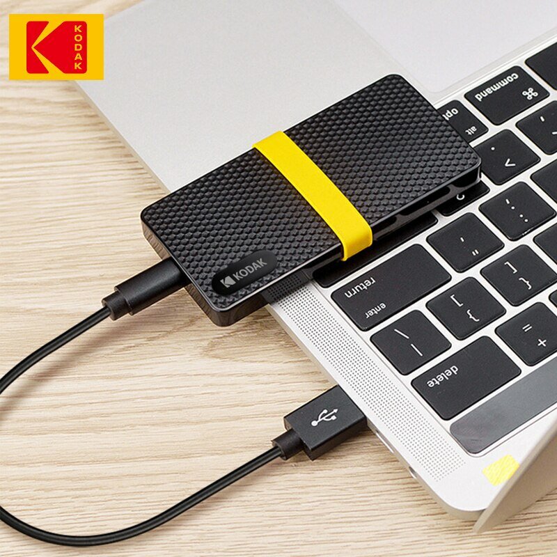 Kodak X200 Przenośny dysk SSD 2TB 1TB USB 3.1 Typ C Zewnętrzny dysk twardy 512GB 256GB Dysk półprzewodnikowy do PS4 Laptop Macbook PC