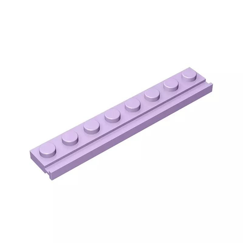 Piastra Gobricks GDS-1235, modificata 1x8 con binario per porta compatibile con lego 4510 giocattoli per bambini assemblano Building Blocks Tech