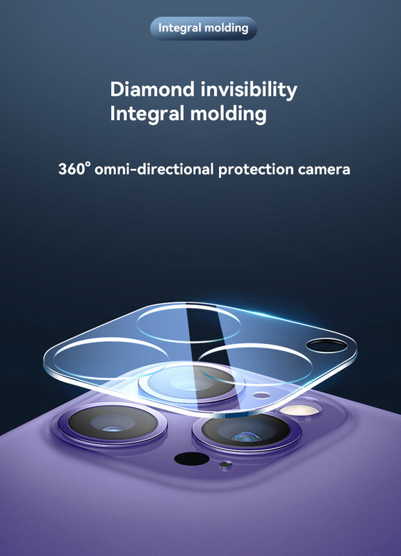 Protector de cámara para iPhone 12, 13, 14, 15 Pro Max, Lente de Cristal, cubierta de lente de cámara, película de cámara, accesorios de protección