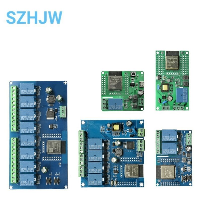 1/2/4/8 Channel ESP32 WIFI Bluetooth-compatible BLE Relay Module AC90-250V/DC5-30V Power Supply ESP32-WROOM Development Board