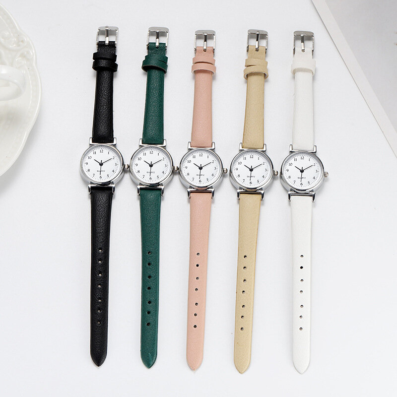 Luxus Damen Marke Quarz legierung Uhr Damenmode kleines Zifferblatt Freizeit uhr Leder Armbanduhr für Frauen Zegarek Damski