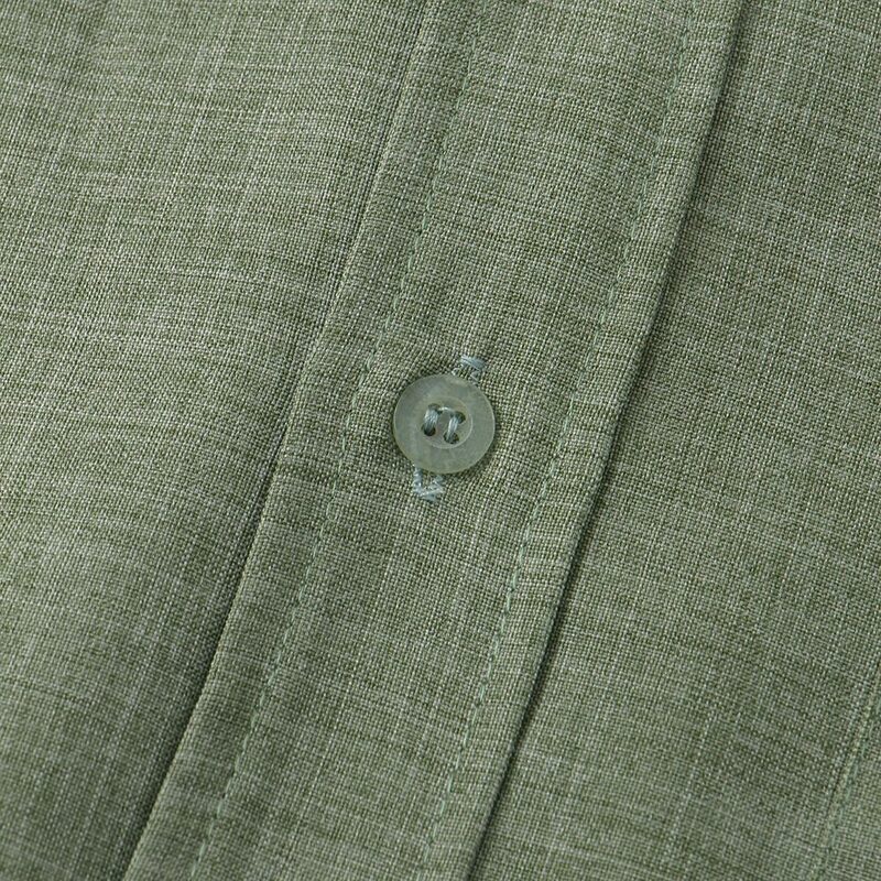Camisa diaria Harajuku de lino para hombre, camisas regulares de alta calidad, manga corta, estiramiento ligero, Color sólido