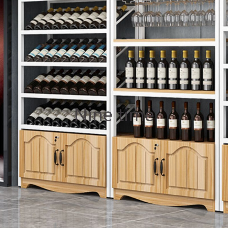 ตู้ใส่ไวน์แบบคว่ำในห้องนั่งเล่นตู้ชั้นวางของในห้องครัวขวดขนาดเล็กตู้บาร์บุฟเฟ่ต์รุ่นใหม่ Vin stockage Vin อุปกรณ์ภายในบ้าน