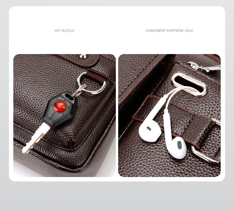 Briefcase Bag for Men Attach Valise Leisure Large Capacity Quality PU Handbag Shoulder s Business Messenger Gentlemen