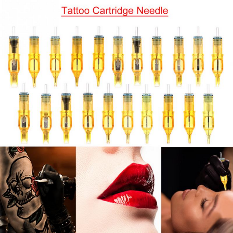 10 sztuk jednorazowy tatuaż igły tatuaż makijaż 3RL/5RL/7RL/9RL/5M1/7M1/9M1/5RS/7RS/9RS dla maszynka do makijażu permanentnego