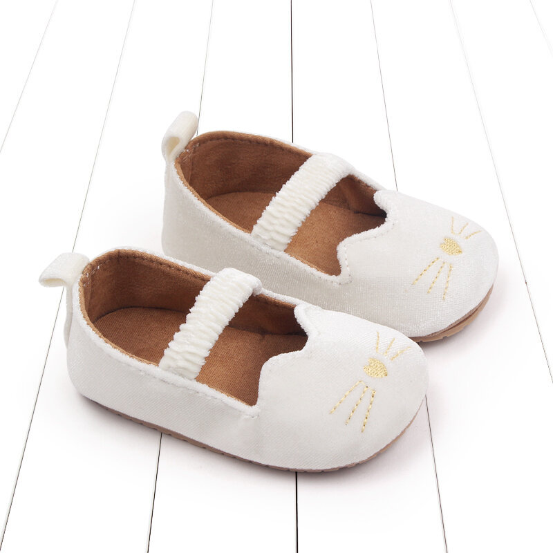 Mocassini per neonate Cute Cartoon Soft Sole Flats Shoes First Walkers scarpe da principessa estive antiscivolo