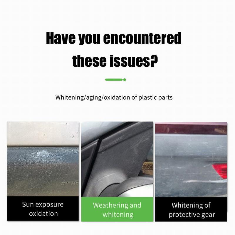 Restaurador de embellecedor de coche, agente de revestimiento de plástico, goma, reparación Exterior, capa de embellecedor líquido limpio para limpieza de coche