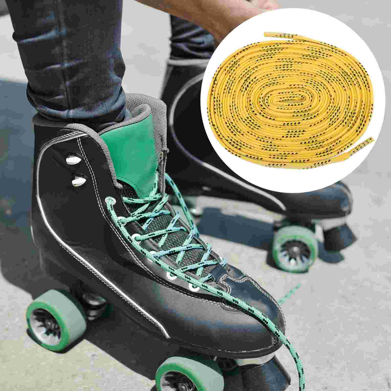 アイススケート専用ポリエステル靴ひも、長持ち、耐摩耗性