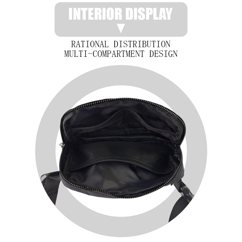 Women's waist bag, multifunctional sports chest bag, waterproof and stain resistant storage bag, storage bag