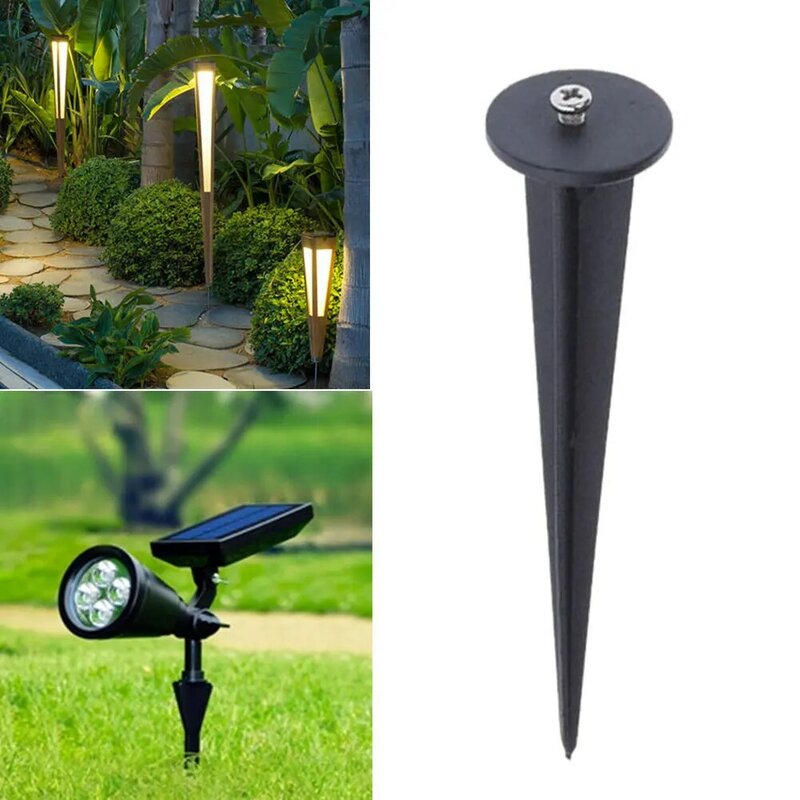 Outdoor Lighting Rustproof Replacement Stand Floodlights Parts Long Ground Spike Anti-Corrosion Die-casting Aluminum Accessories