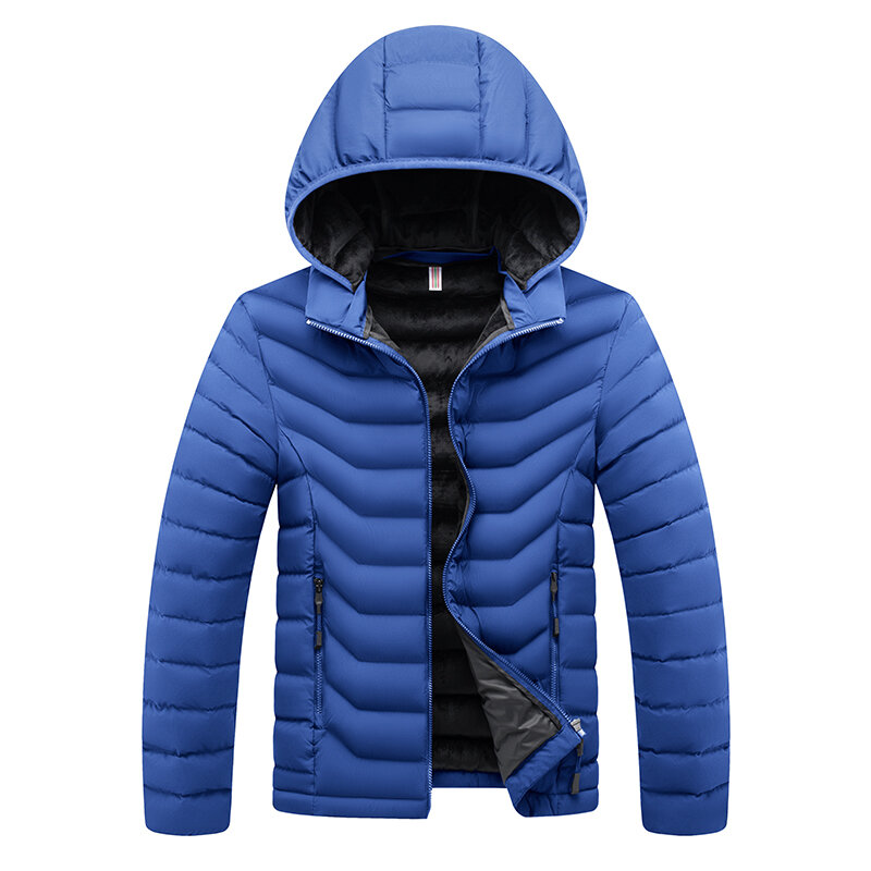 Winter Men Casual Hooded Parkas Jackets Coats Mens Detachable Hat Overcoat Jacket Male Outwear Streetwear Windbreaker Jacket 8XL