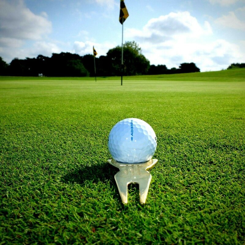 Fourche de golf verte en alliage de zinc, outil de golf magnétique, marqueur de golf de pas, lame de commutation de golf, accessoires de golf, livraison directe