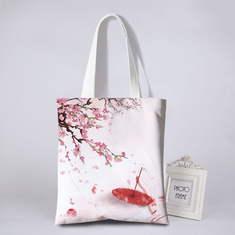 2024 New Large capacity ethnic style Canvas Bag Environmental Protection Storage Bag