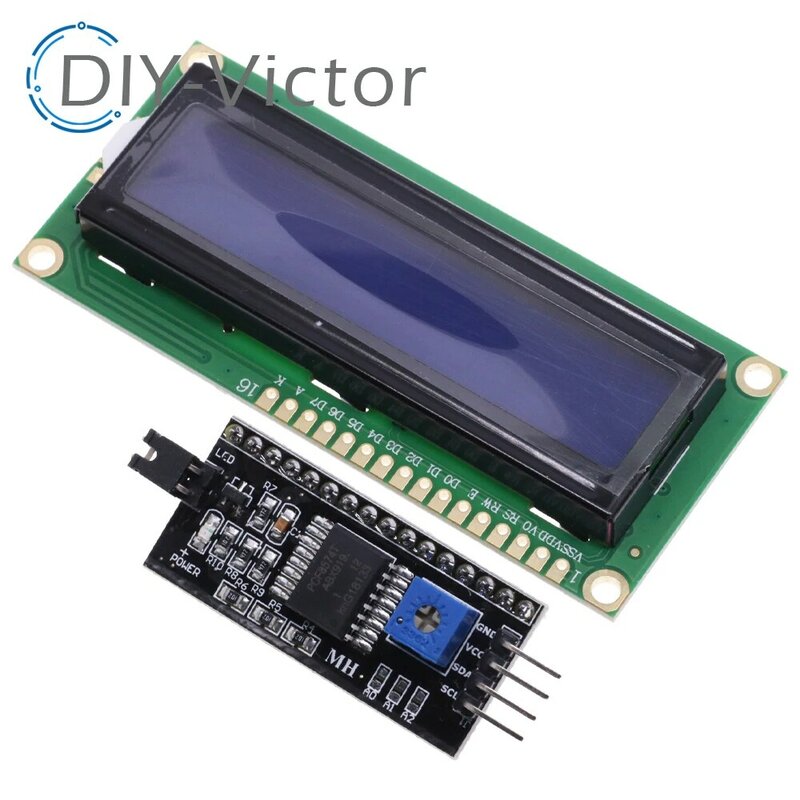 1602 16x2 HD44780 modul adaptor antarmuka seri IIC/w LCD karakter Arduino untuk seri Arduino