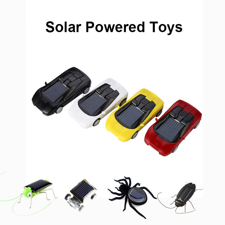 태양열 발전 소형 스포츠카 장난감, 지능형 자동차 미니 장난감, 교육용 가제트, 어린이 크리스마스 선물, 태양열 자동차 로봇 장난감