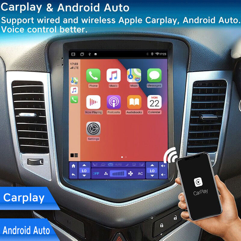 Para Chevrolet Cruze 2009-2015 Android 12 Tesla Estilo Tela Do Carro GPS Multimédia Jogador de Rádio IPS DSP J300 Holden Daewoo Lacett