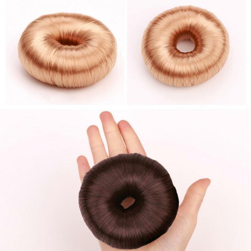 Haarring elastische Frisur Fixierung Harz Perücken Haar Donuts synthetische Klaue Chignon Haars chleife kleine Brötchen Donut chaotisch Wrap für Frauen