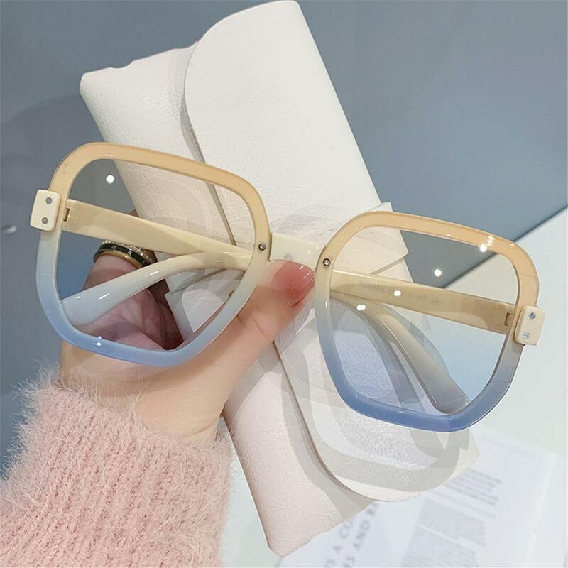 Klassische Vintage UV400 Brillen für Dame übergroße Sonnenbrille Frauen Sonnenbrille großen Rahmen Quadrat