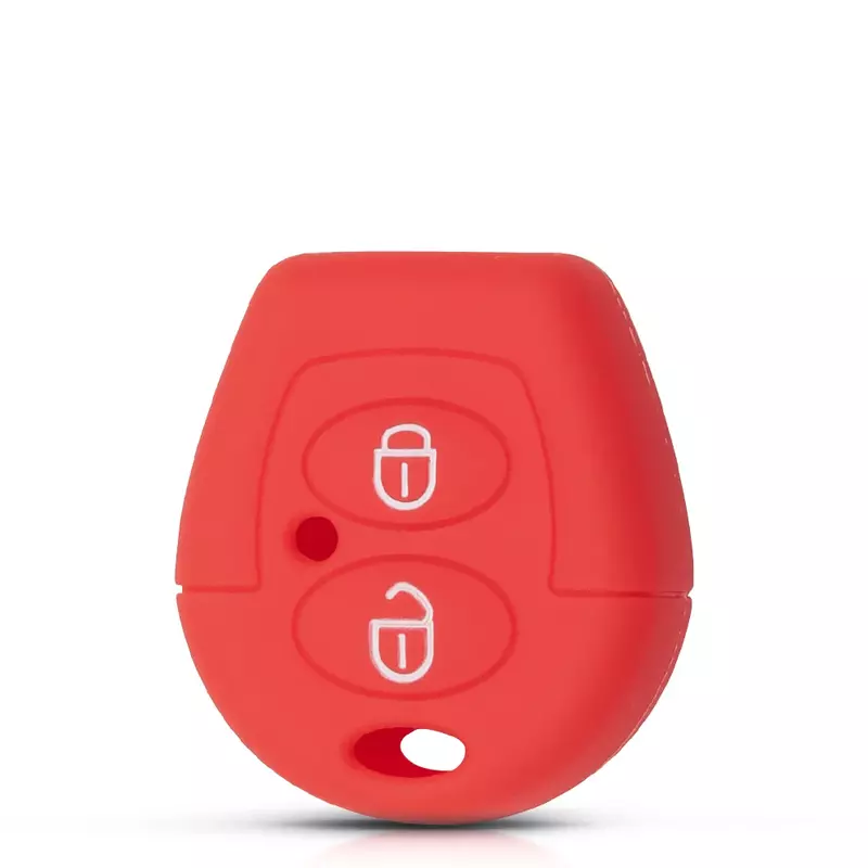 Силиконовый чехол KEYYOU для автомобильного ключа с 2 кнопками, защитный чехол для VW Polo, Golf, Passat, Bora, Jetta, Sharan, Skoda Octavia, Seat Leon, Ibiza