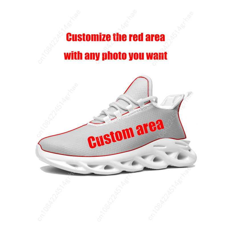 D-deftones-Zapatillas planas de banda de Rock para hombre y mujer, zapatos deportivos para correr, calzado de malla con cordones, hecho a medida, color blanco