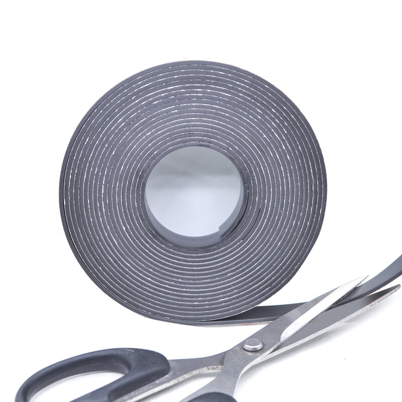 6*1 10*1 10*2 12*2 15*1.5 20*1.5 30*1.5 mm self Adhesive Flexible Soft Magnetic Strip Rubber Magnet Tape width 10mm/15mm/30mm