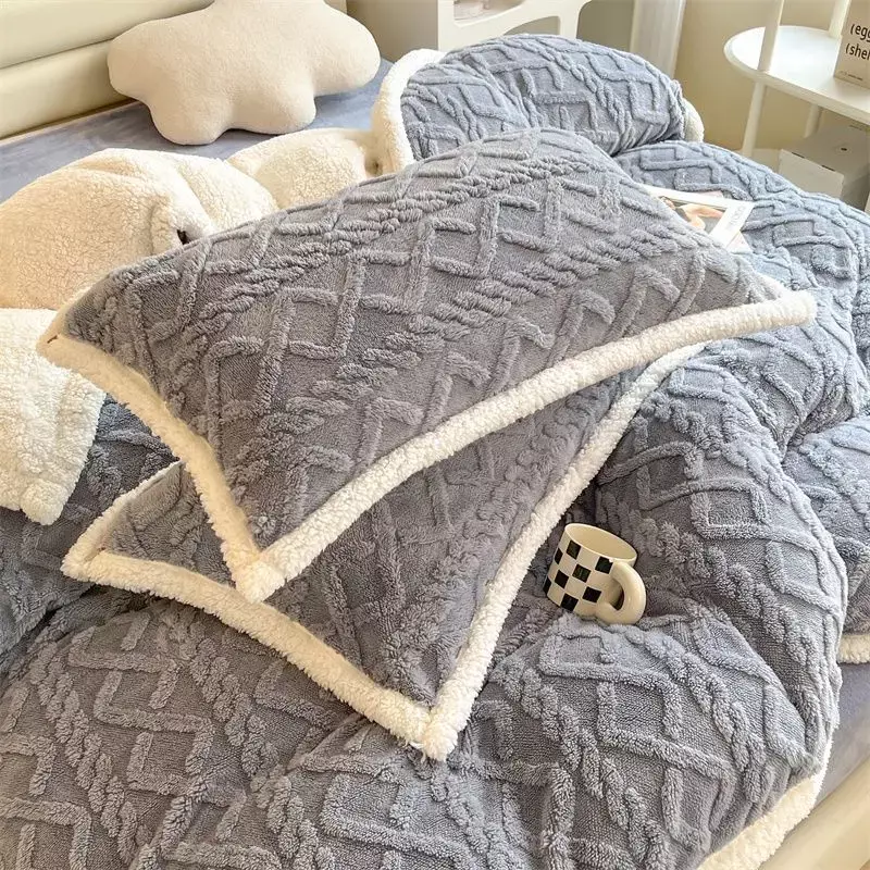 Funda de almohada de felpa multiespecificación, funda de almohada rectangular para dormir, cálida y suave, decoración del hogar, Invierno