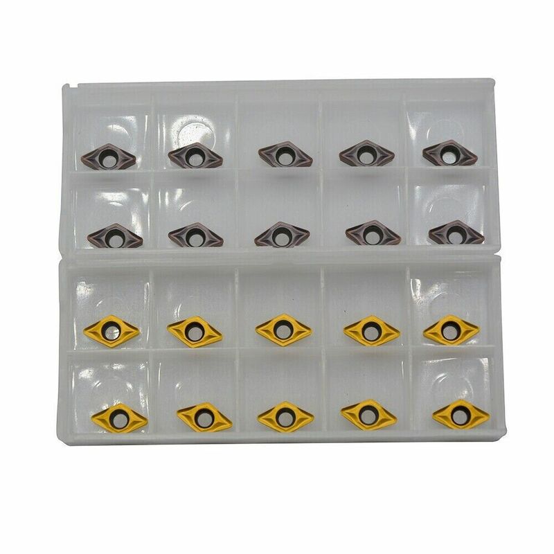 20Pcs DCMT070204 735 /15TF Carbide Inserts For Lathe Turning Tool Holder Boring