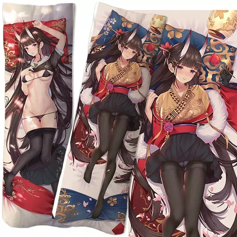Anime Azur Lane Equal body hug body pillow, funda de almohada de doble cara, impresión 3D, ropa de cama, bricolaje, tentación bidimensional, regalo sexy