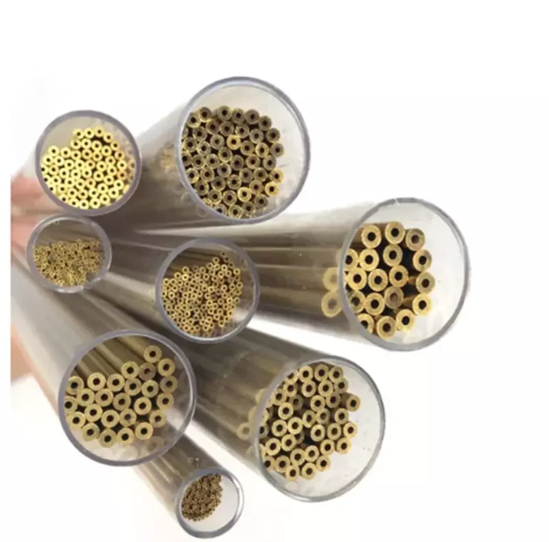 Tubo de electrodo de perforación de latón, diámetro de 0,3mm a 1,0mm, longitud de 400mm, orificio único para máquina de perforación EDM