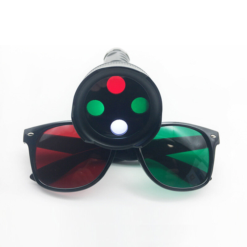 1 pz vale 4 Dot Test Kit WFDT verde rosso filtro occhiali funzione visiva strumento di Test per ambliopia Training DK01