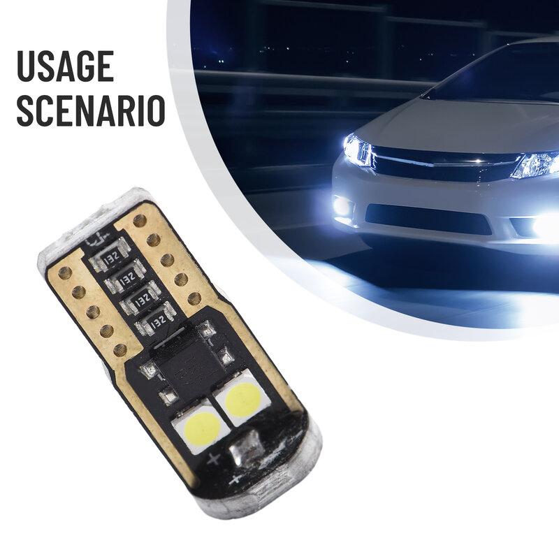 Hjgh-luz de lectura para vehículo, reemplazo de luz duradera de calidad T10, 3030-6SMD, 0.11A