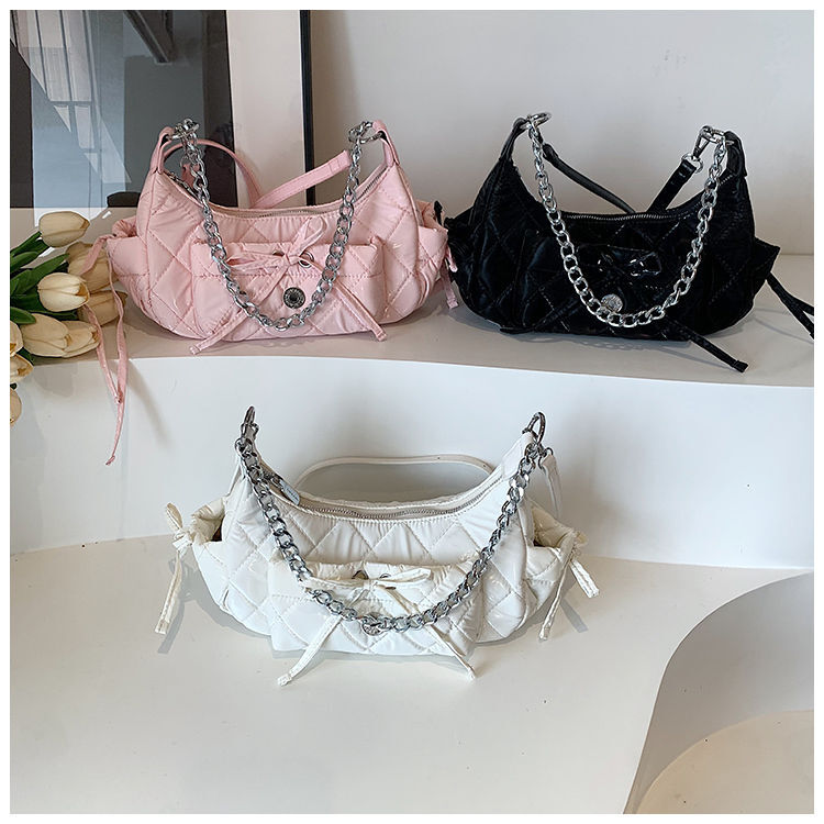 JIAERDI Harajuku Pink Soft Messenger Bag donna Fairycore catena estetica borse a tracolla in tela femminile Hot Girls Y2k Handbag 2024