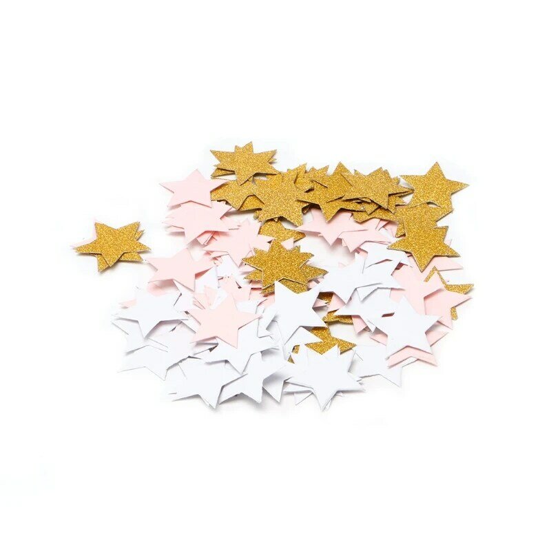100 Uds brillo estrellas papel lanzando confeti decoración para fiesta boda