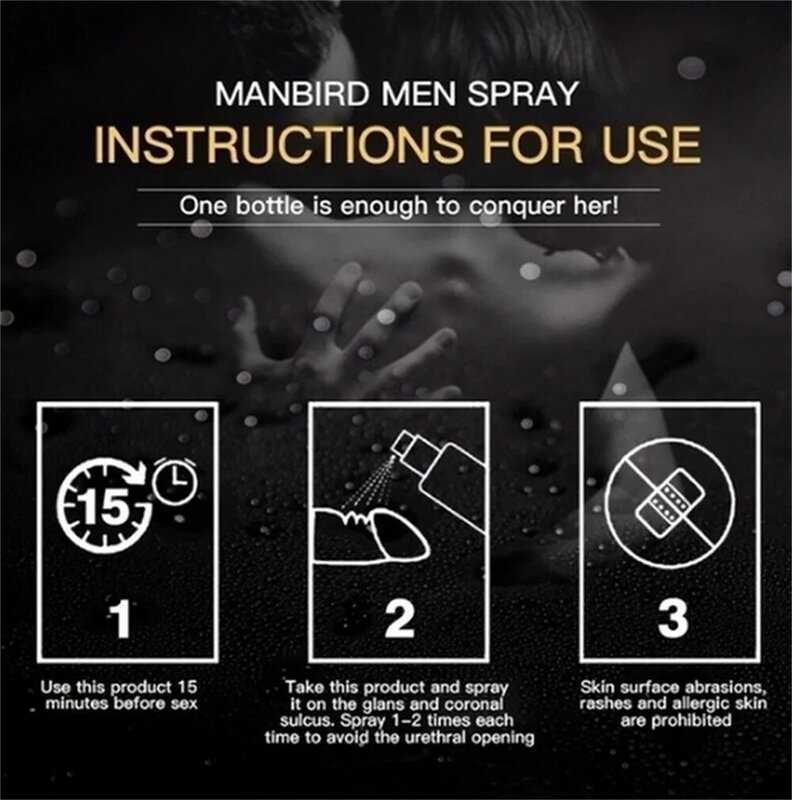 Stud Delay Spray for Men Adult Supplies Sex Products Male External Use Lasting Long 60 Minutes Penis Enlargment  Prolong goods