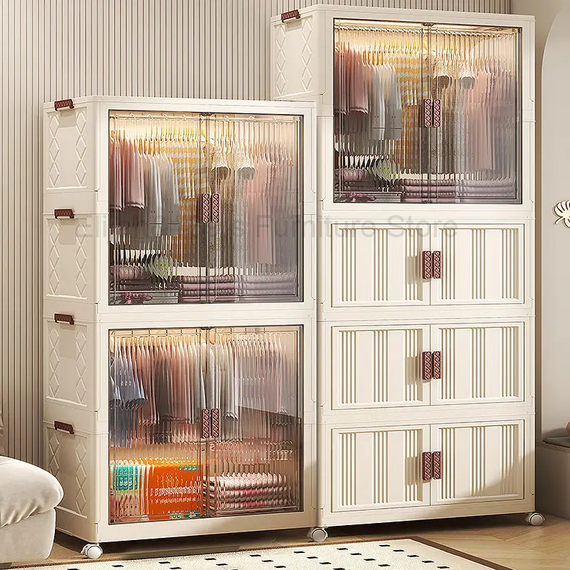 Lemari kamar tidur anak-anak lemari plastik rak Organizer anak-anak lemari buka lemari Szafa Na ubran Furniture MR50CW