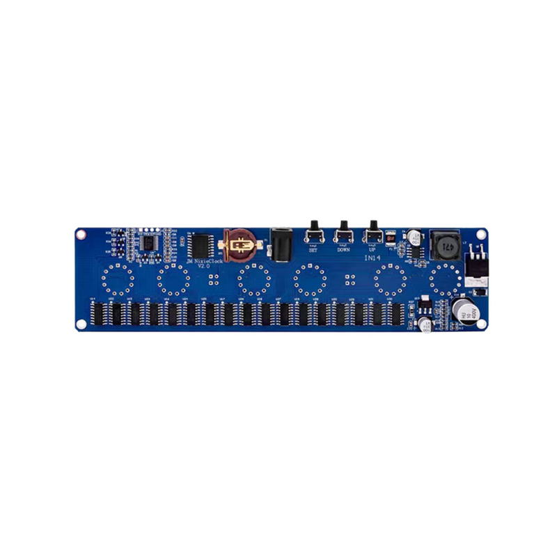 Micro-Usb 12V Elektronische Diy Kit In14 Nixie Buis Digitale Led Klok Cadeau Printplaat Kit Pcba Geen Buizen