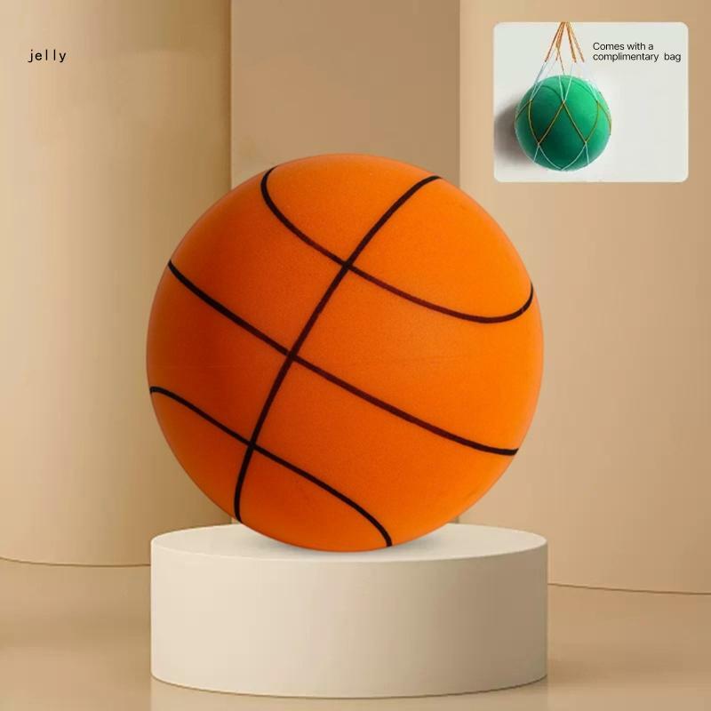 448C Palla da basket silenziosa, palla da allenamento per interni a basso rumore, che rimbalza, palla giocattolo per